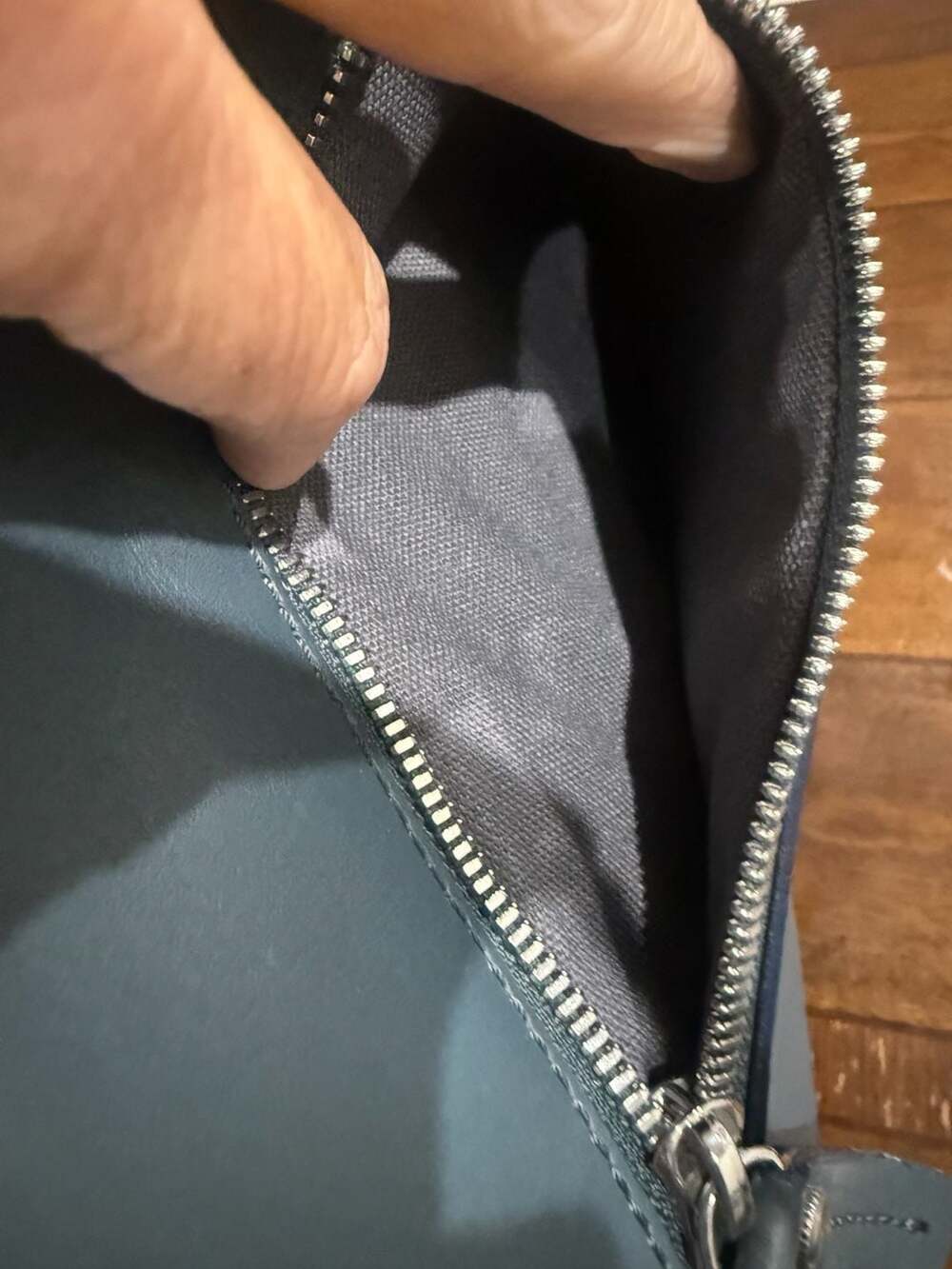 Shinola Mini Zip Backpack Slate Blue Leather Detroit Made $795 Retail - Picture 12 of 14
